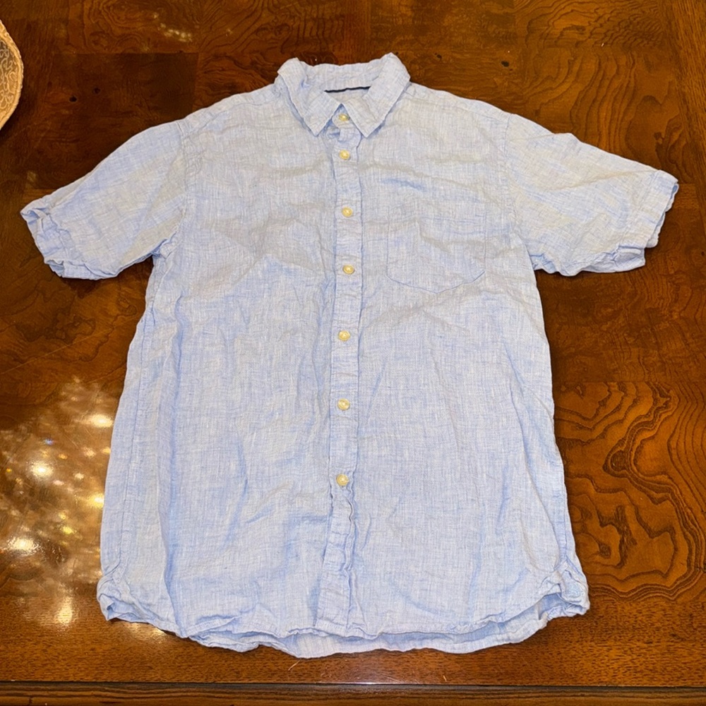 Orvis Hemp/Tencel short sleeve button down